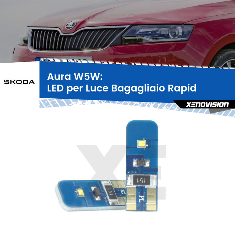 0 Aura W5W: LED per Luce Bagagliaio Rapid (NH3) 2012 -2021 FINE SERIE: NO GARANZIA