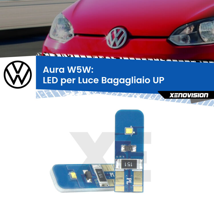 0 Aura W5W: LED per Luce Bagagliaio UP 2011 -2024 FINE SERIE: NO GARANZIA