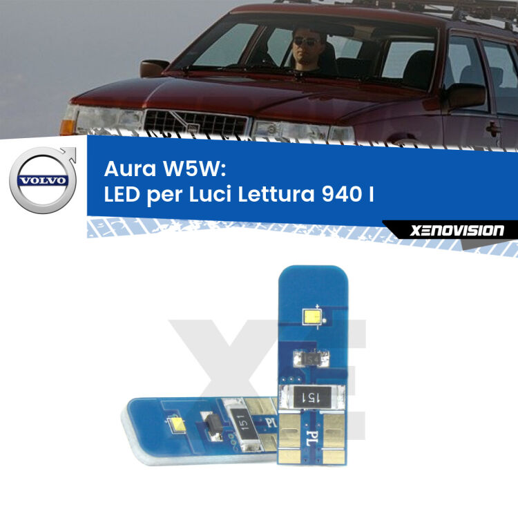 0 Aura W5W: LED per Luci Lettura 940 I (944) 1990 -1994 FINE SERIE: NO GARANZIA