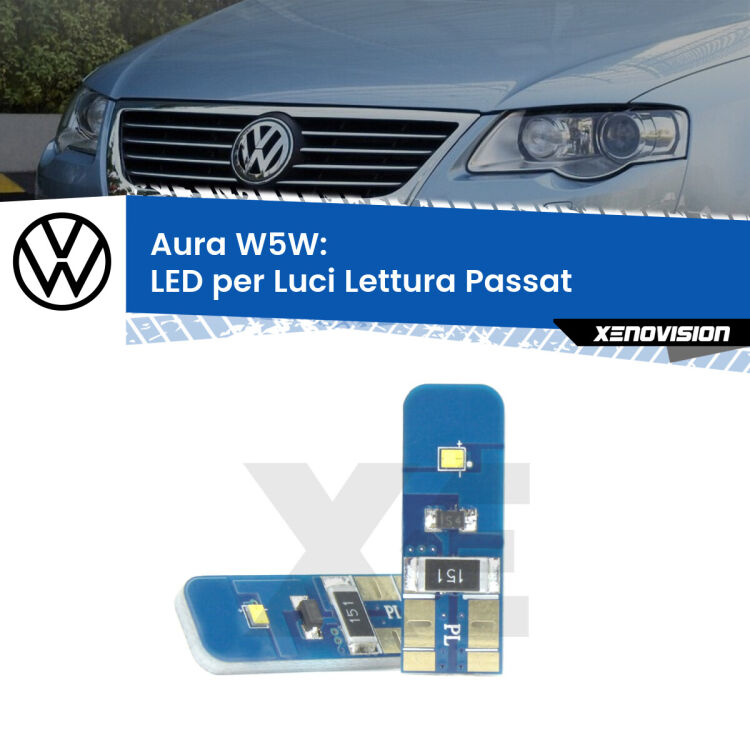 0 Aura W5W: LED per Luci Lettura Passat (B6) 2005 -2010 FINE SERIE: NO GARANZIA