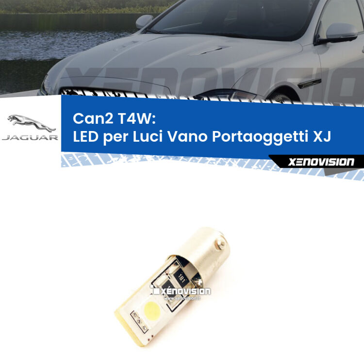 0 Can2 T4W: LED per Luci Vano Portaoggetti XJ (X308) 1997 -2003 <p><span style="color: #626262;">2.0x volte più luce. LED Heavy Duty: indistruttibile. LED ideale per</span><span style="color: #626262;"> </span><span style="color: #626262;">luci vano portaoggetti </span><span style="color: #626262;">Jaguar XJ.</span></p>