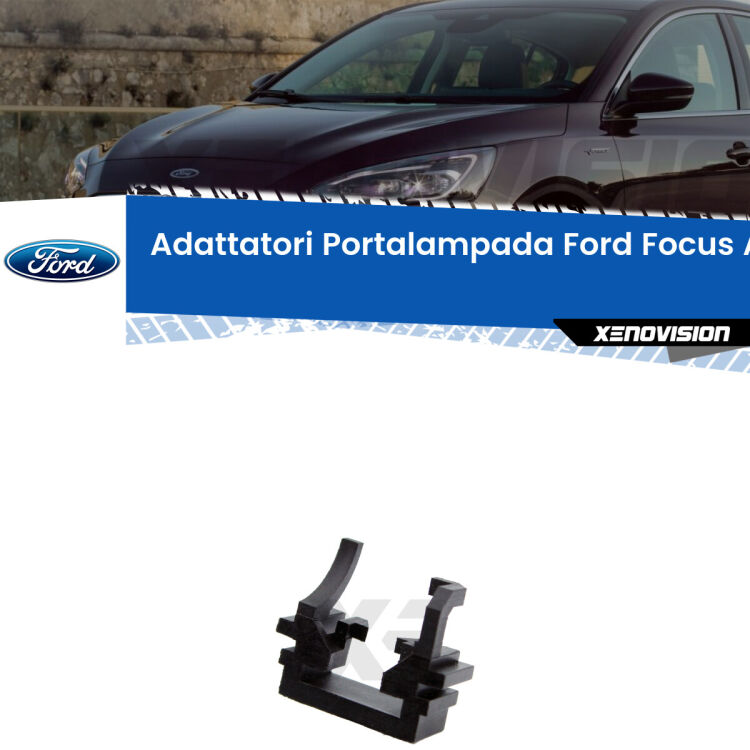 Coppia adattatori portalampada LED per Ford Focus II