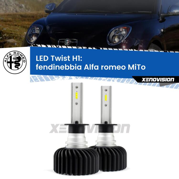 Fendinebbia LED Alfa romeo MiTo prima serie: H1 11,000Lm <strong>Kit fendinebbia LED</strong> H1 per <strong>Alfa romeo MiTo</strong> prima serie. Compatte, impermeabili, senza ventola: praticamente indistruttibili. Top Quality.
