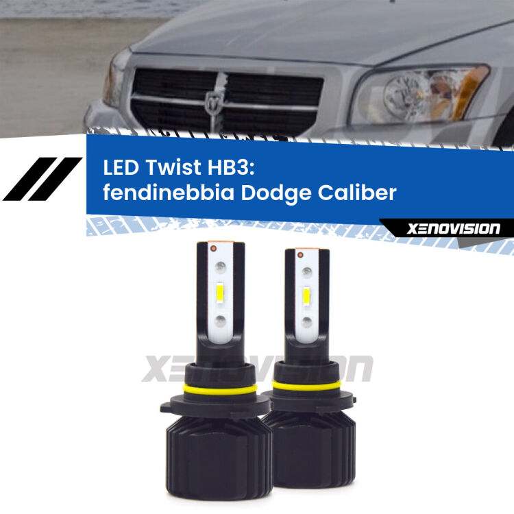 Fendinebbia LED Dodge Caliber 2006 - 2010: HB3 11,000Lm <strong>Kit fendinebbia LED</strong> HB3 per <strong>Dodge Caliber</strong> 2006 - 2010. Compatte, impermeabili, senza ventola: praticamente indistruttibili. Top Quality.