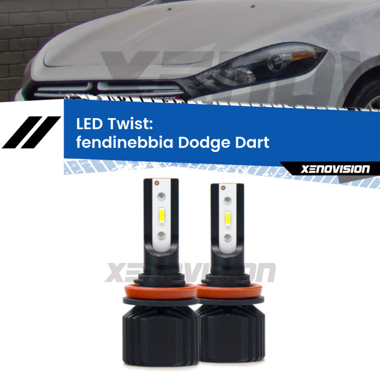 Fendinebbia LED Dodge Dart 2012 in poi: Twist 11,000Lm <strong>Kit fendinebbia LED</strong> per <strong>Dodge Dart</strong> 2012 in poi. Compatte, impermeabili, senza ventola: praticamente indistruttibili. Top Quality.