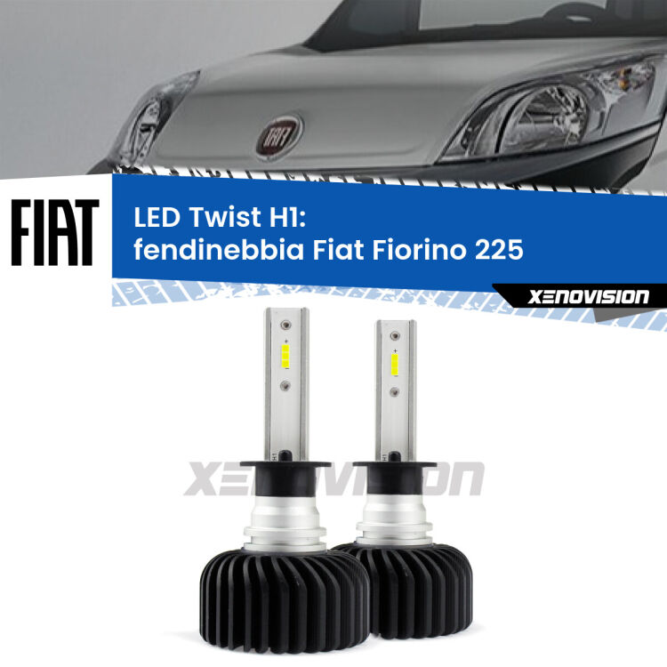 Fendinebbia LED Fiat Fiorino 225 2008 - 2021: H1 11,000Lm <strong>Kit fendinebbia LED</strong> H1 per <strong>Fiat Fiorino</strong> 225 2008 - 2021. Compatte, impermeabili, senza ventola: praticamente indistruttibili. Top Quality.
