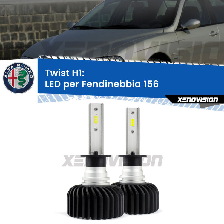 0 Fendinebbia LED H1 11,000Lumen per Alfa romeo 156 (932) 1997 -2005 <strong>Kit fendinebbia LED </strong><strong>H1</strong><strong> Alfa romeo 156.</strong> Compatte, impermeabili, senza ventola: praticamente indistruttibili. Top Quality. Canbus sul 85% delle auto.