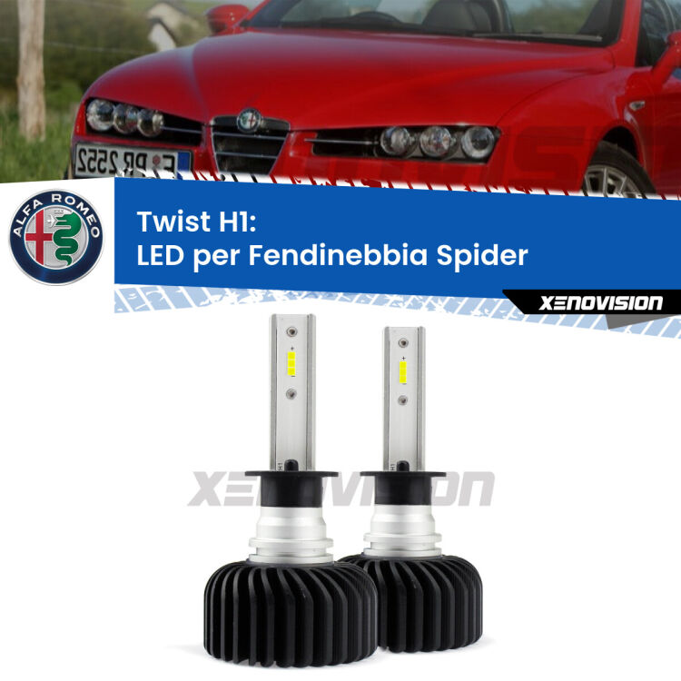 0 Fendinebbia LED H1 11,000Lumen per Alfa romeo Spider (939) 2006 -2010 <strong>Kit fendinebbia LED </strong><strong>H1</strong><strong> Alfa romeo Spider.</strong> Compatte, impermeabili, senza ventola: praticamente indistruttibili. Top Quality. Canbus sul 85% delle auto.