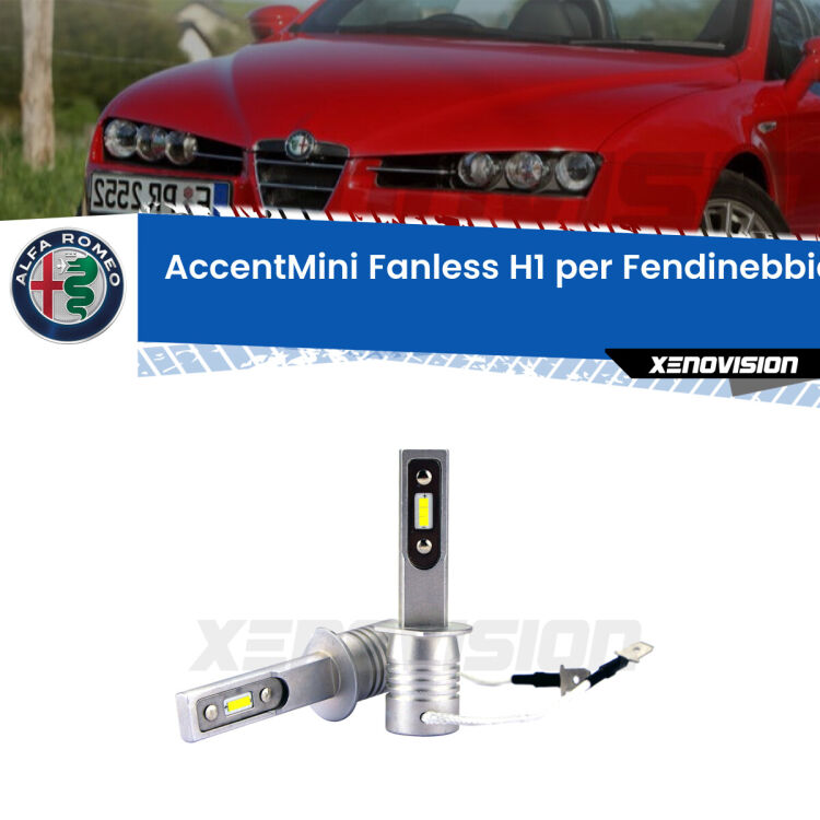 0 Fendinebbia LED H1 9600Lumen per Alfa romeo Spider (939) 2006 -2010 Lampade H1 <strong>fendinebbia LED Alfa romeo Spider.</strong> Coppia lampade senza ventola e ultracompatte per installazioni in fari senza spazi. Non richiede cavi Easyplug.