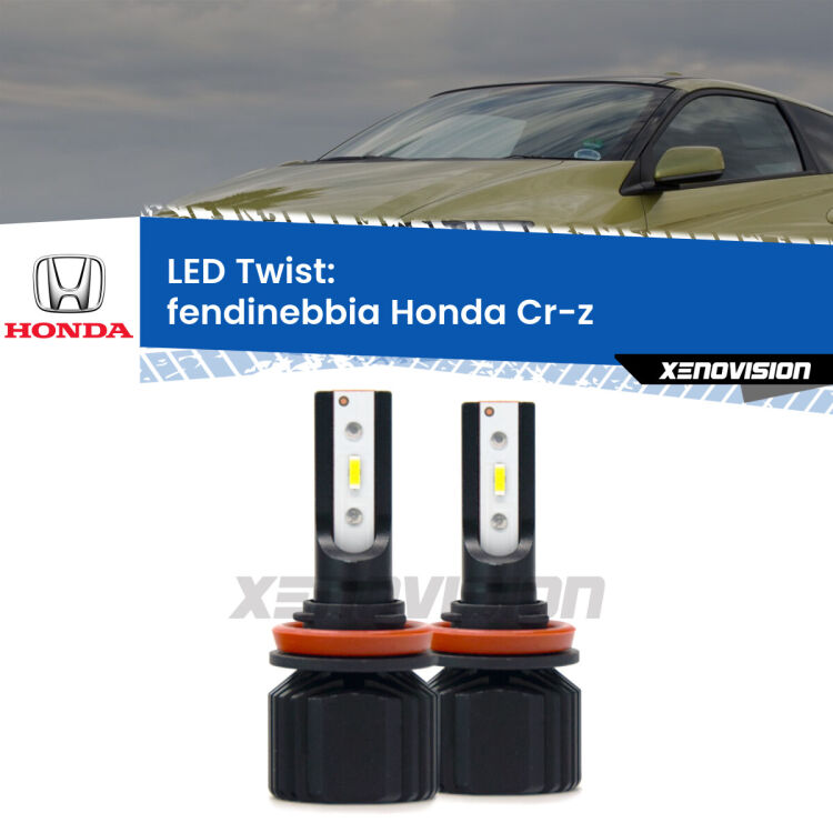 Fendinebbia LED Honda Cr-z 2010 - 2016: Twist 11,000Lm <strong>Kit fendinebbia LED</strong> per <strong>Honda Cr-z</strong> 2010 - 2016. Compatte, impermeabili, senza ventola: praticamente indistruttibili. Top Quality.