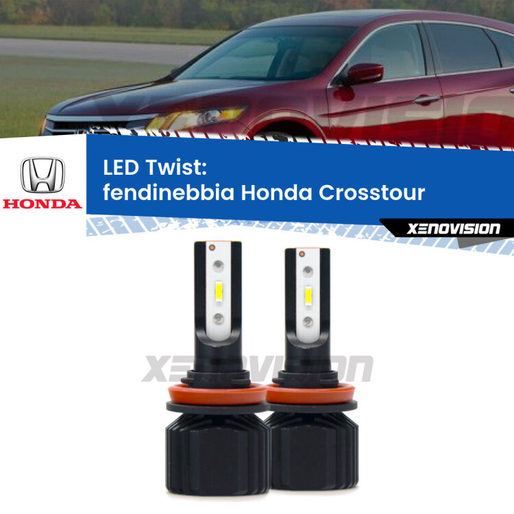 Fendinebbia LED Honda Crosstour 2010 - 2015: Twist 11,000Lm <strong>Kit fendinebbia LED</strong> per <strong>Honda Crosstour</strong> 2010 - 2015. Compatte, impermeabili, senza ventola: praticamente indistruttibili. Top Quality.