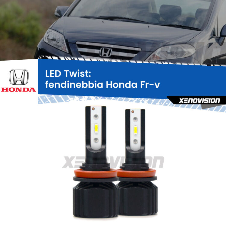 Fendinebbia LED Honda Fr-v 2004 - 2009: Twist 11,000Lm <strong>Kit fendinebbia LED</strong> per <strong>Honda Fr-v</strong> 2004 - 2009. Compatte, impermeabili, senza ventola: praticamente indistruttibili. Top Quality.