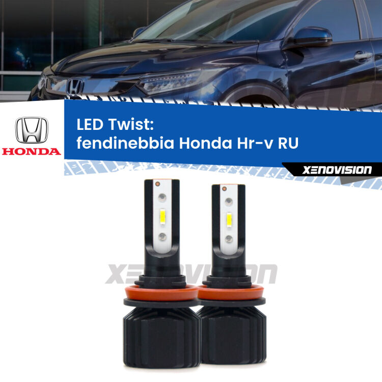 Fendinebbia LED Honda Hr-v RU 2013 in poi: Twist 11,000Lm <strong>Kit fendinebbia LED</strong> per <strong>Honda Hr-v</strong> RU 2013 in poi. Compatte, impermeabili, senza ventola: praticamente indistruttibili. Top Quality.