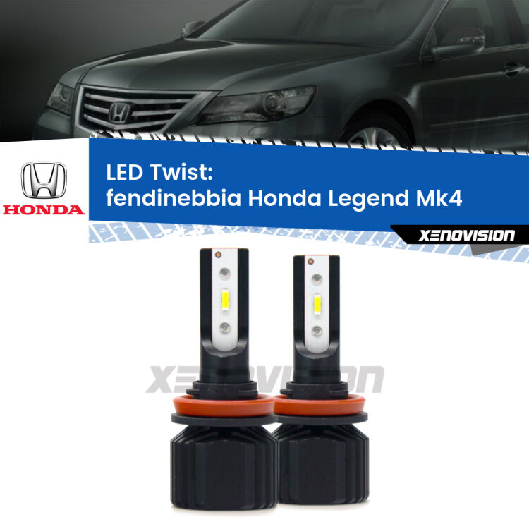 Fendinebbia LED Honda Legend Mk4 2006 - 2008: Twist 11,000Lm <strong>Kit fendinebbia LED</strong> per <strong>Honda Legend</strong> Mk4 2006 - 2008. Compatte, impermeabili, senza ventola: praticamente indistruttibili. Top Quality.