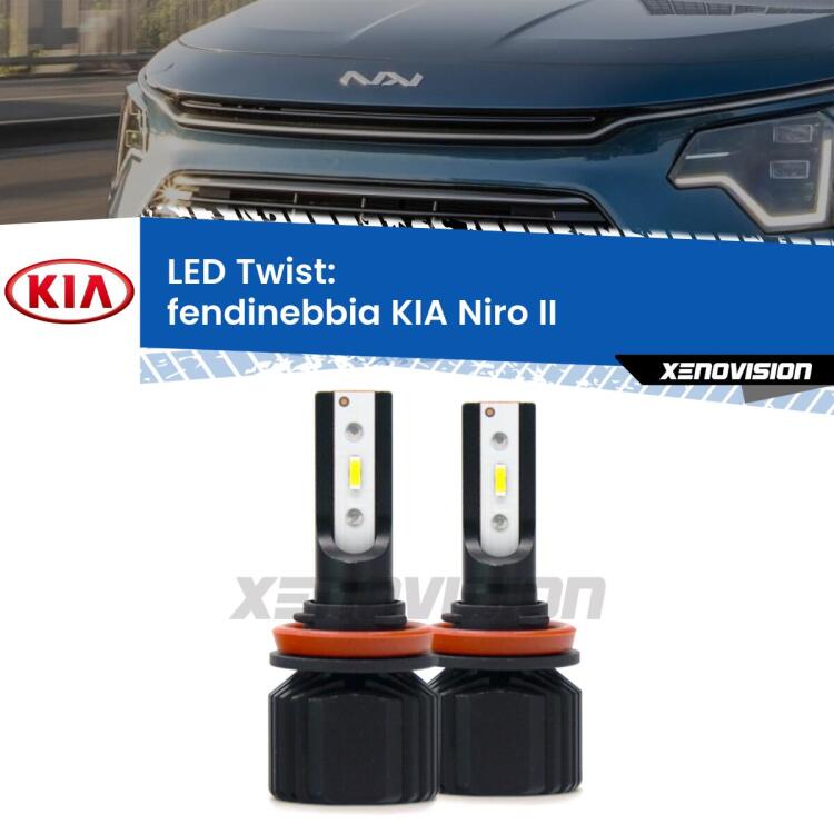 <strong>Kit fendinebbia LED</strong> per <strong>KIA Niro</strong> II 2021 in poi. Compatte, impermeabili, senza ventola: praticamente indistruttibili. Top Quality.