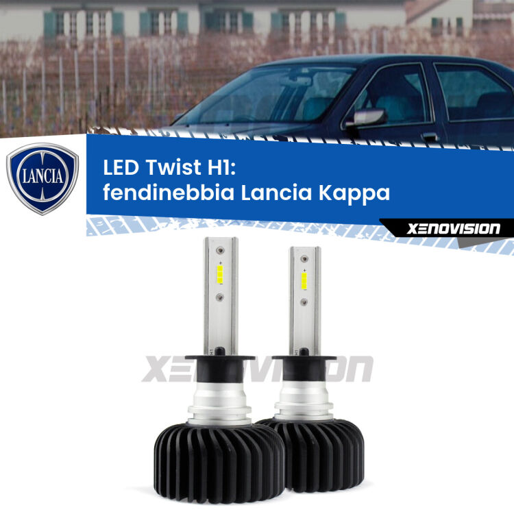 <strong>Kit fendinebbia LED</strong> H1 per <strong>Lancia Kappa</strong>  1994 - 2001. Compatte, impermeabili, senza ventola: praticamente indistruttibili. Top Quality.