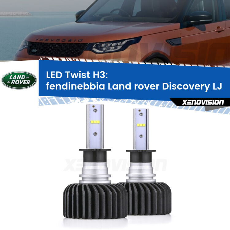 <strong>Kit fendinebbia LED</strong> H3 per <strong>Land rover Discovery</strong> LJ 1989 - 1998. Compatte, impermeabili, senza ventola: praticamente indistruttibili. Top Quality.
