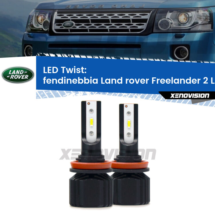 Fendinebbia LED Land rover Freelander 2 L359 2006 - 2014: Twist 11,000Lm <strong>Kit fendinebbia LED</strong> per <strong>Land rover Freelander 2</strong> L359 2006 - 2014. Compatte, impermeabili, senza ventola: praticamente indistruttibili. Top Quality.