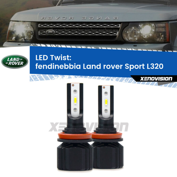 Fendinebbia LED Land rover Sport L320 2005 - 2013: Twist 11,000Lm <strong>Kit fendinebbia LED</strong> per <strong>Land rover Sport</strong> L320 2005 - 2013. Compatte, impermeabili, senza ventola: praticamente indistruttibili. Top Quality.