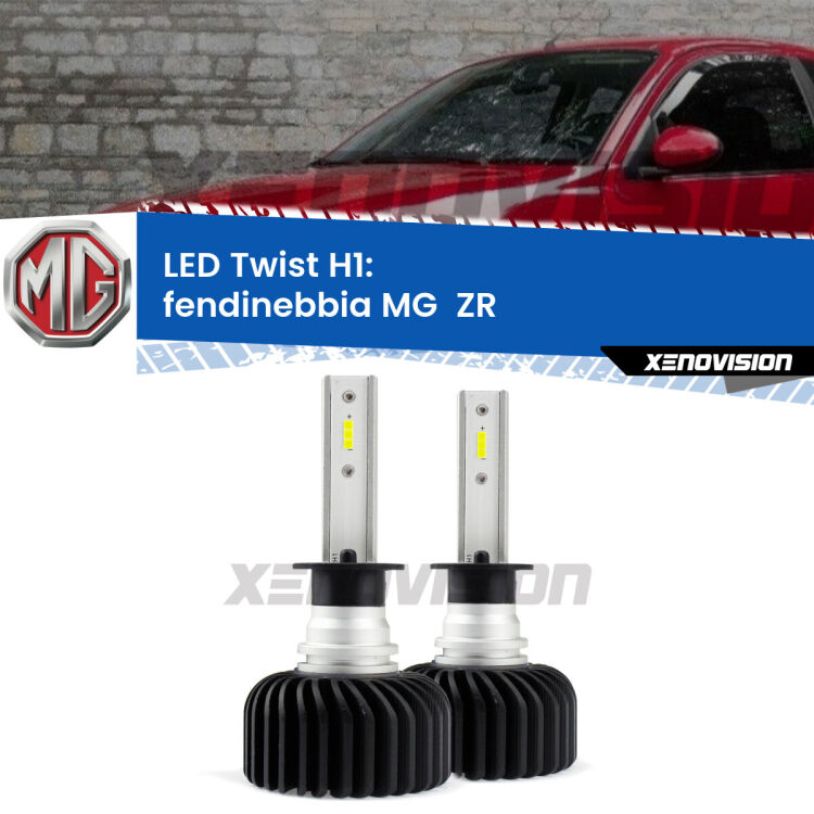 Fendinebbia LED MG  ZR  2001 - 2005: H1 11,000Lm <strong>Kit fendinebbia LED</strong> H1 per <strong>MG  ZR</strong>  2001 - 2005. Compatte, impermeabili, senza ventola: praticamente indistruttibili. Top Quality.