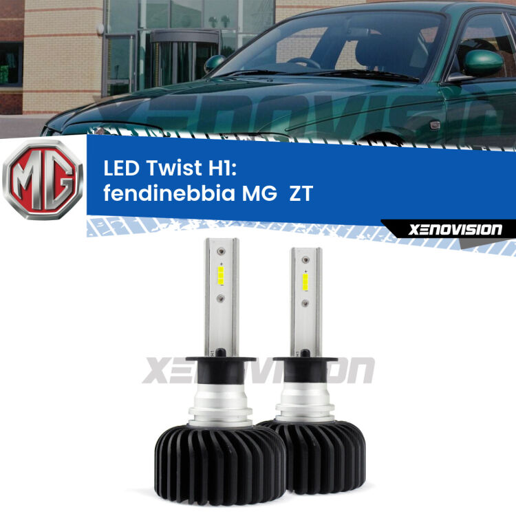 Fendinebbia LED MG  ZT  2001 - 2005: H1 11,000Lm <strong>Kit fendinebbia LED</strong> H1 per <strong>MG  ZT</strong>  2001 - 2005. Compatte, impermeabili, senza ventola: praticamente indistruttibili. Top Quality.