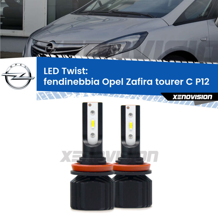 Fendinebbia LED Opel Zafira C Tourer  2017 - 2019: Twist 11,000Lm <strong>Kit fendinebbia LED</strong> per <strong>Opel Zafira C Tourer</strong>  2017 - 2019. Compatte, impermeabili, senza ventola: praticamente indistruttibili. Top Quality.