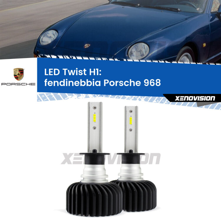 Fendinebbia LED Porsche 968  1991 - 1995: H1 11,000Lm <strong>Kit fendinebbia LED</strong> H1 per <strong>Porsche 968</strong>  1991 - 1995. Compatte, impermeabili, senza ventola: praticamente indistruttibili. Top Quality.