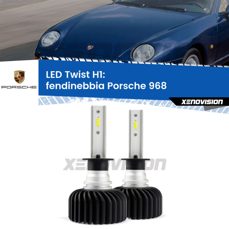 <strong>Kit fendinebbia LED</strong> H1 per <strong>Porsche 968</strong>  1991 - 1995. Compatte, impermeabili, senza ventola: praticamente indistruttibili. Top Quality.