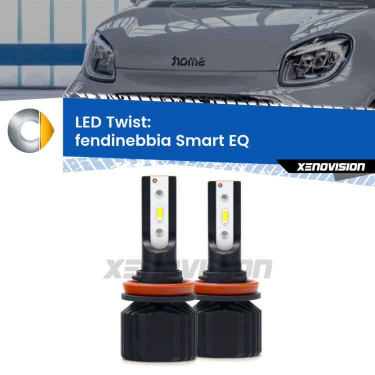 Fendinebbia LED Smart EQ in poi: Twist 11,000Lm <strong>Kit fendinebbia LED</strong> per <strong>Smart EQ</strong> in poi. Compatte, impermeabili, senza ventola: praticamente indistruttibili. Top Quality.