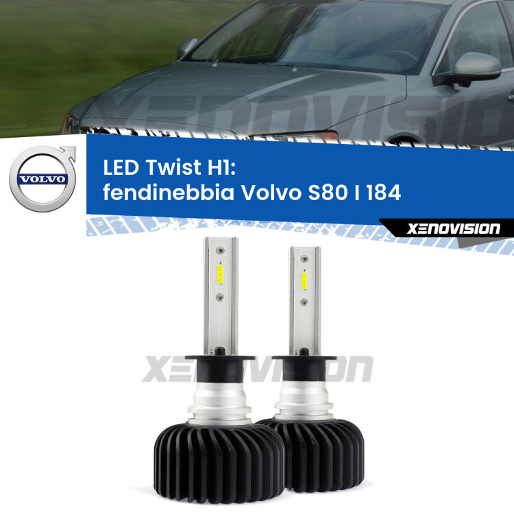 <strong>Kit fendinebbia LED</strong> H1 per <strong>Volvo S80 I</strong> 184 1998 - 2006. Compatte, impermeabili, senza ventola: praticamente indistruttibili. Top Quality.