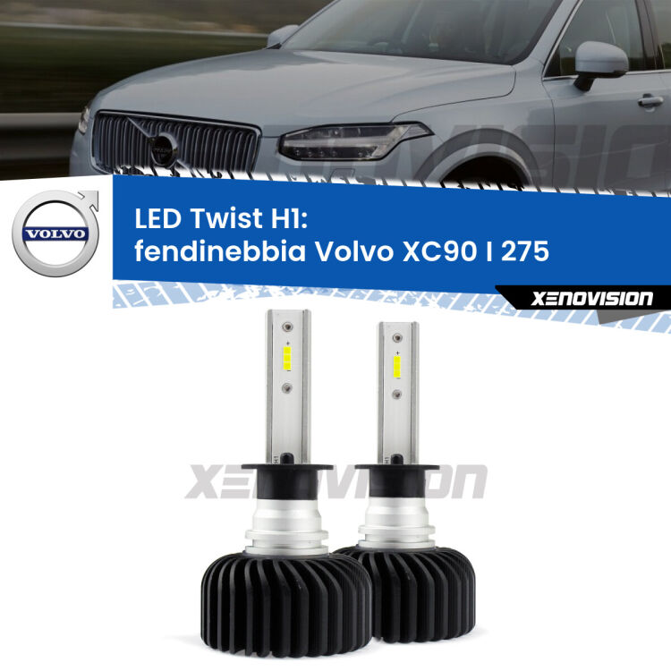 <strong>Kit fendinebbia LED</strong> H1 per <strong>Volvo XC90 I</strong> 275 2002 - 2014. Compatte, impermeabili, senza ventola: praticamente indistruttibili. Top Quality.