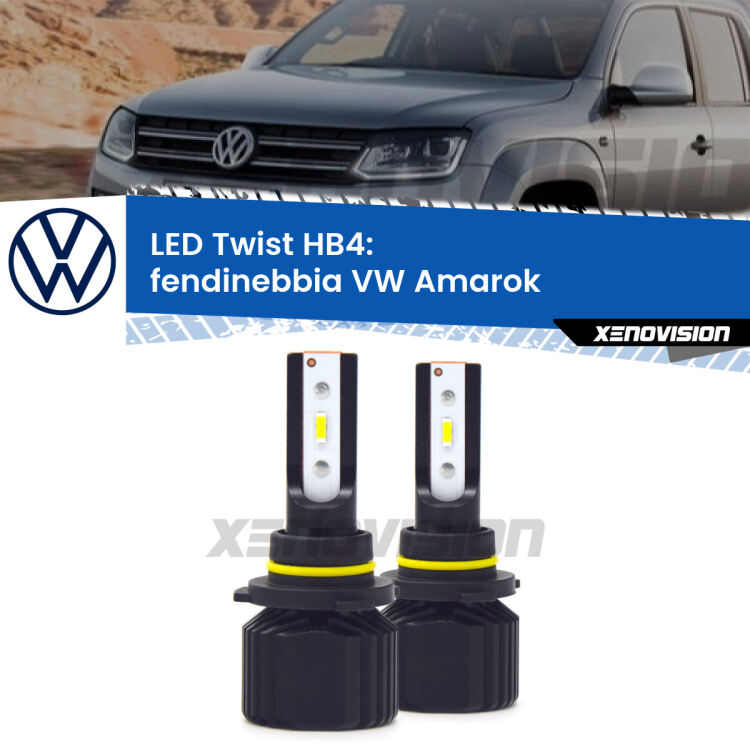 <strong>Kit fendinebbia LED</strong> HB4 per <strong>VW Amarok</strong>  2010 - 2016. Compatte, impermeabili, senza ventola: praticamente indistruttibili. Top Quality.