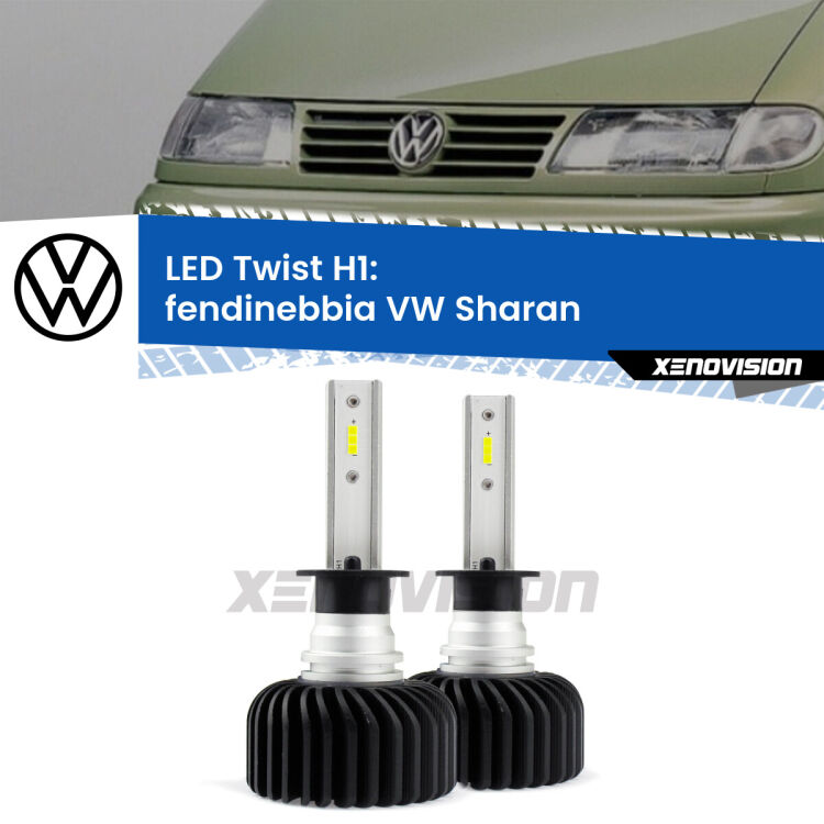 Fendinebbia LED VW Sharan  1995 - 2000: H1 11,000Lm <strong>Kit fendinebbia LED</strong> H1 per <strong>VW Sharan</strong>  1995 - 2000. Compatte, impermeabili, senza ventola: praticamente indistruttibili. Top Quality.