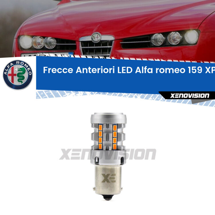 0 Frecce Anteriori LED Alfa romeo 159: XPRO Gear 2.0 PY21W <strong>LED </strong><strong>PY21W p</strong><strong><strong>e</strong>r frecce anteriori Alfa romeo 159</strong>. 5x volte più luce, No Hyperflash, dimensioni compatte. Qualità Massima.