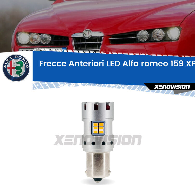 0 Frecce Anteriori LED Alfa romeo 159: XPRO Gear 3.0 PY21W <strong>LED </strong><strong>PY21W</strong><strong> p</strong><strong><strong>e</strong>r frecce anteriori Alfa romeo 159</strong>. 8x volte più luce, No Hyperflash, raffreddata a ventola. Qualità Massima.