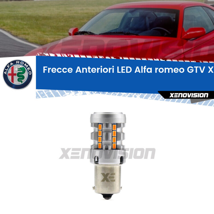 0 Frecce Anteriori LED Alfa romeo GTV: XPRO Gear 2.0 PY21W <strong>LED </strong><strong>PY21W p</strong><strong><strong>e</strong>r frecce anteriori Alfa romeo GTV</strong>. 5x volte più luce, No Hyperflash, dimensioni compatte. Qualità Massima.