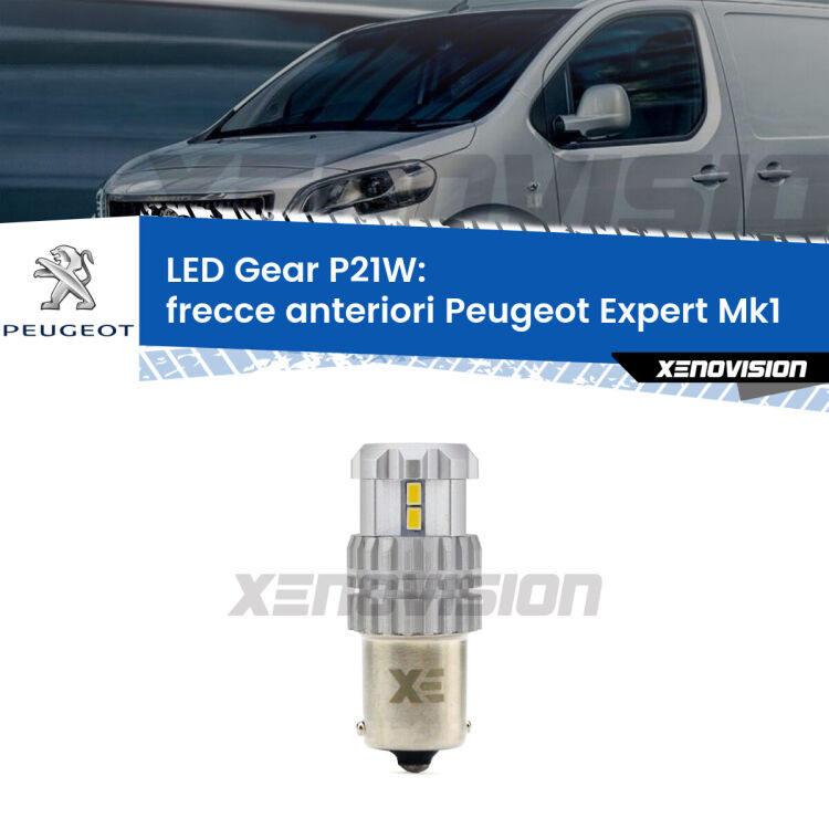 <strong>LED P21W per </strong><strong>Frecce Anteriori Peugeot Expert (Mk1) 1996 - 2006</strong><strong>. </strong>Richiede resistenze per eliminare lampeggio rapido, 3x più luce, compatta. Top Quality.

<strong>Frecce Anteriori LED per Peugeot Expert</strong> Mk1 1996 - 2006. Lampada <strong>P21W</strong>. Usa delle resistenze per eliminare lampeggio rapido.