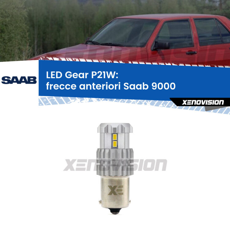 <strong>LED P21W per </strong><strong>Frecce Anteriori Saab 9000  1985 - 1994</strong><strong>. </strong>Richiede resistenze per eliminare lampeggio rapido, 3x più luce, compatta. Top Quality.

<strong>Frecce Anteriori LED per Saab 9000</strong>  1985 - 1994. Lampada <strong>P21W</strong>. Usa delle resistenze per eliminare lampeggio rapido.