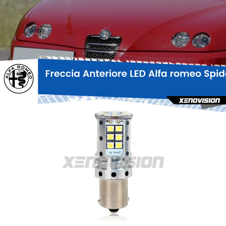 0 Freccia Anteriore LED Alfa romeo Spider: Xenovision Arrow P21W <strong>LED </strong><strong>P21W</strong><strong> p</strong><strong><strong>e</strong>r freccia anteriore Alfa romeo Spider</strong>. 8x volte più luce, No Hyperflash, dimensioni compatte. Qualità Massima.