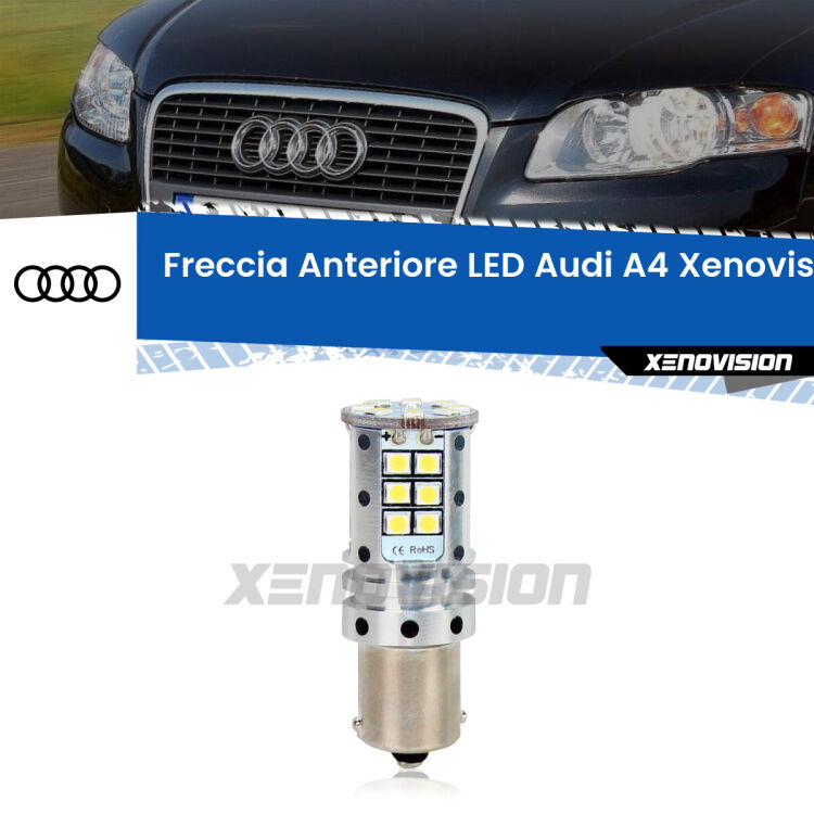 0 Freccia Anteriore LED Audi A4: Xenovision Arrow P21W <strong>LED </strong><strong>P21W</strong><strong> p</strong><strong><strong>e</strong>r freccia anteriore Audi A4</strong>. 8x volte più luce, No Hyperflash, dimensioni compatte. Qualità Massima.