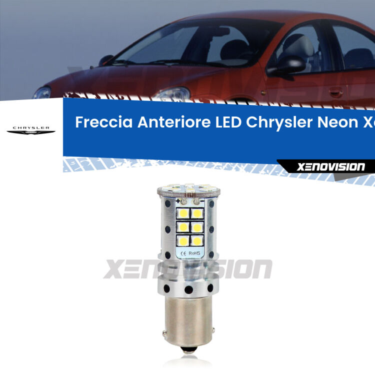 0 Freccia Anteriore LED Chrysler Neon: Xenovision Arrow P21W <strong>LED </strong><strong>P21W</strong><strong> p</strong><strong><strong>e</strong>r freccia anteriore Chrysler Neon</strong>. 8x volte più luce, No Hyperflash, dimensioni compatte. Qualità Massima.