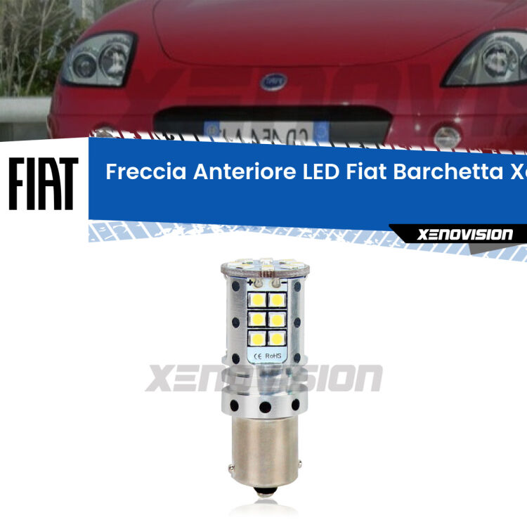 0 Freccia Anteriore LED Fiat Barchetta: Xenovision Arrow P21W <strong>LED </strong><strong>P21W</strong><strong> p</strong><strong><strong>e</strong>r freccia anteriore Fiat Barchetta</strong>. 8x volte più luce, No Hyperflash, dimensioni compatte. Qualità Massima.