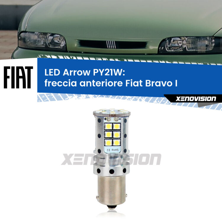 0 Freccia Anteriore LED Fiat Bravo I 1995 - 2001: PY21W Arrow <strong>Freccia Anteriore LED no-spie per Fiat Bravo I</strong> 1995 - 2001. Lampada <strong>PY21W</strong> modello top di gamma Arrow.
