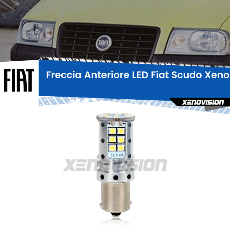 0 Freccia Anteriore LED Fiat Scudo: Xenovision Arrow P21W <strong>LED </strong><strong>P21W</strong><strong> p</strong><strong><strong>e</strong>r freccia anteriore Fiat Scudo</strong>. 8x volte più luce, No Hyperflash, dimensioni compatte. Qualità Massima.