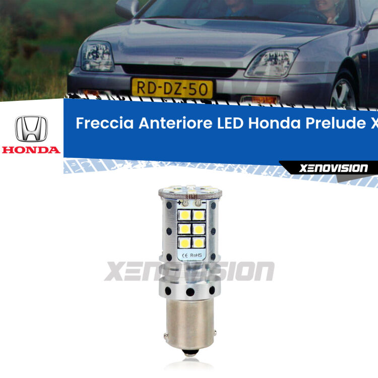 0 Freccia Anteriore LED Honda Prelude: Xenovision Arrow P21W <strong>LED </strong><strong>P21W</strong><strong> p</strong><strong><strong>e</strong>r freccia anteriore Honda Prelude</strong>. 8x volte più luce, No Hyperflash, dimensioni compatte. Qualità Massima.