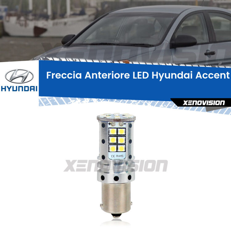 0 Freccia Anteriore LED Hyundai Accent III: Xenovision Arrow P21W <strong>LED </strong><strong>P21W</strong><strong> p</strong><strong><strong>e</strong>r freccia anteriore Hyundai Accent III</strong>. 8x volte più luce, No Hyperflash, dimensioni compatte. Qualità Massima.