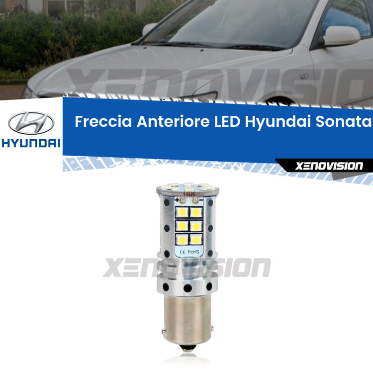 0 Freccia Anteriore LED Hyundai Sonata MK II: Xenovision Arrow P21W <strong>LED </strong><strong>P21W</strong><strong> p</strong><strong><strong>e</strong>r freccia anteriore Hyundai Sonata MK II</strong>. 8x volte più luce, No Hyperflash, dimensioni compatte. Qualità Massima.