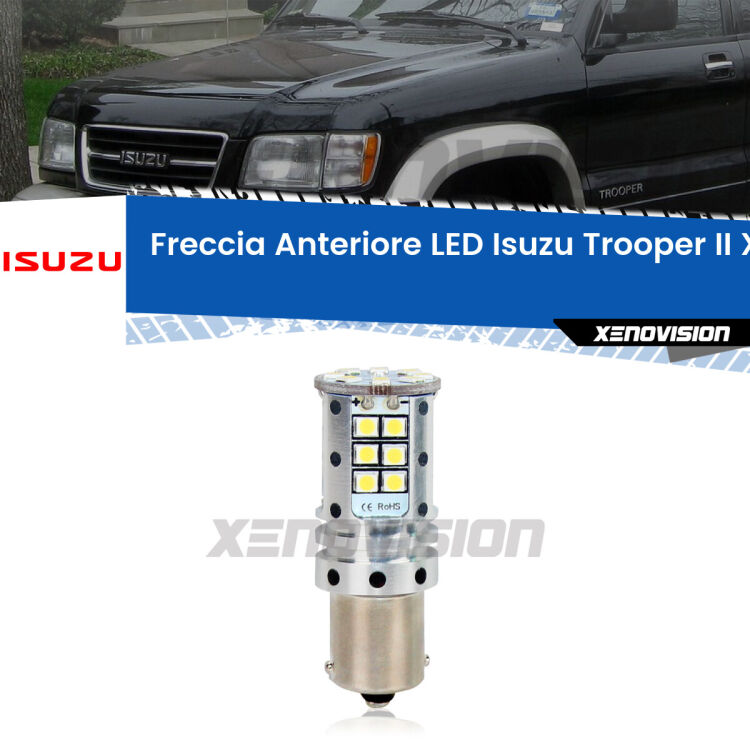 0 Freccia Anteriore LED Isuzu Trooper II: Xenovision Arrow P21W <strong>LED </strong><strong>P21W</strong><strong> p</strong><strong><strong>e</strong>r freccia anteriore Isuzu Trooper II</strong>. 8x volte più luce, No Hyperflash, dimensioni compatte. Qualità Massima.