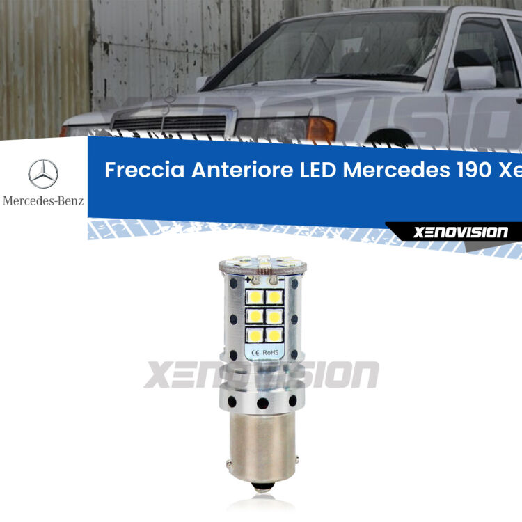 0 Freccia Anteriore LED Mercedes 190: Xenovision Arrow P21W <strong>LED </strong><strong>P21W</strong><strong> p</strong><strong><strong>e</strong>r freccia anteriore Mercedes 190</strong>. 8x volte più luce, No Hyperflash, dimensioni compatte. Qualità Massima.