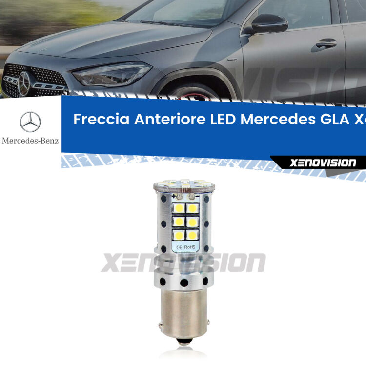 0 Freccia Anteriore LED Mercedes GLA: Xenovision Arrow P21W <strong>LED </strong><strong>P21W</strong><strong> p</strong><strong><strong>e</strong>r freccia anteriore Mercedes GLA</strong>. 8x volte più luce, No Hyperflash, dimensioni compatte. Qualità Massima.